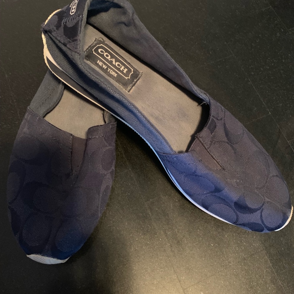 Coach Navy Blue Slip On